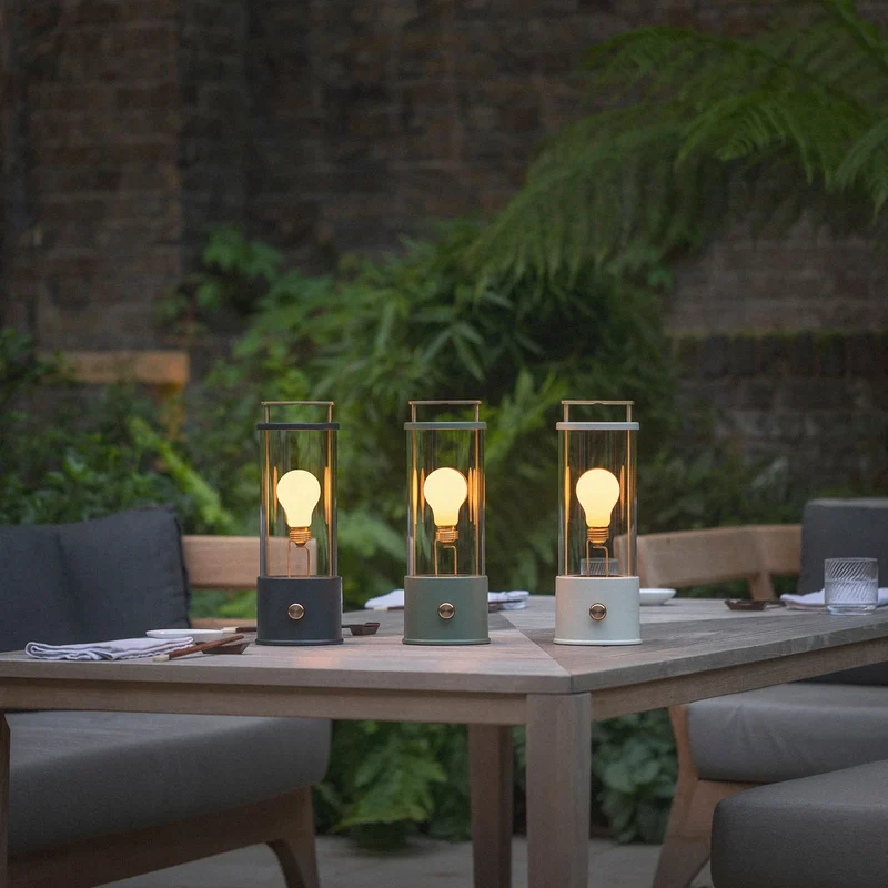 The Muse 2.0 Portable Lamp in Candlenut White