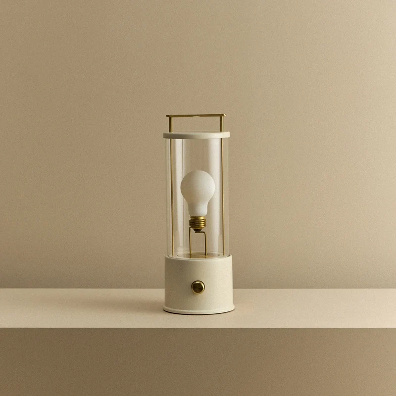 The Muse 2.0 Portable Lamp in Candlenut White