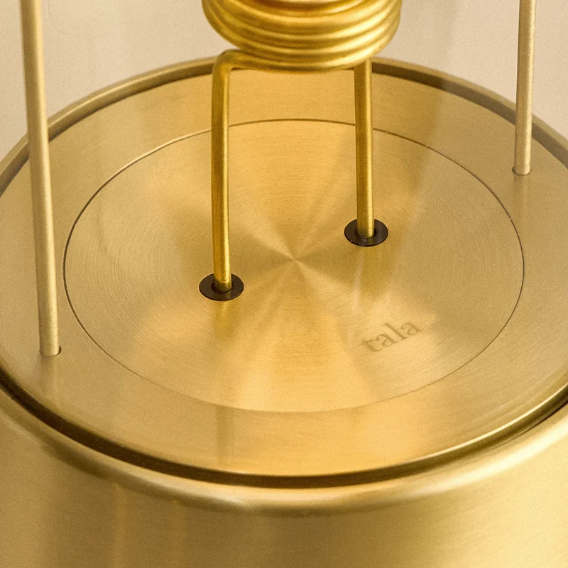 The Muse 2.0 Portable Lamp in Solid Brass