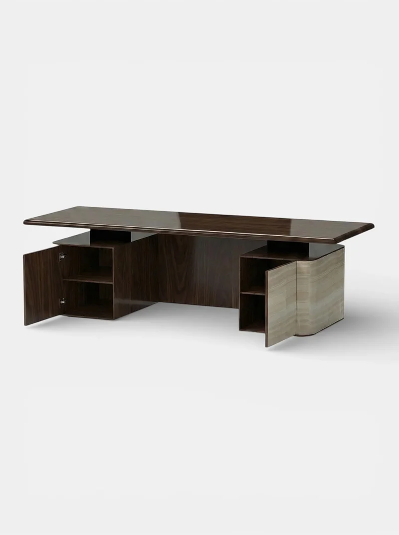 Holly Ivory Onyx And Wood Desk