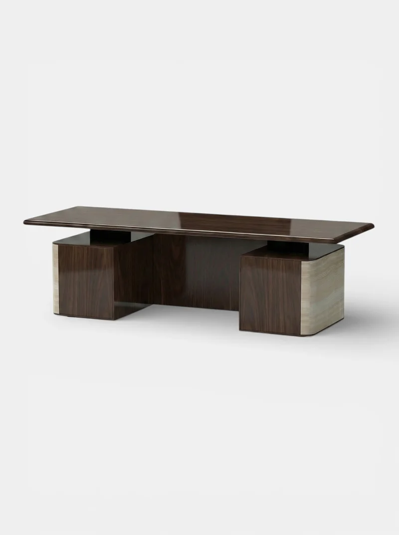 Holly Ivory Onyx And Wood Desk