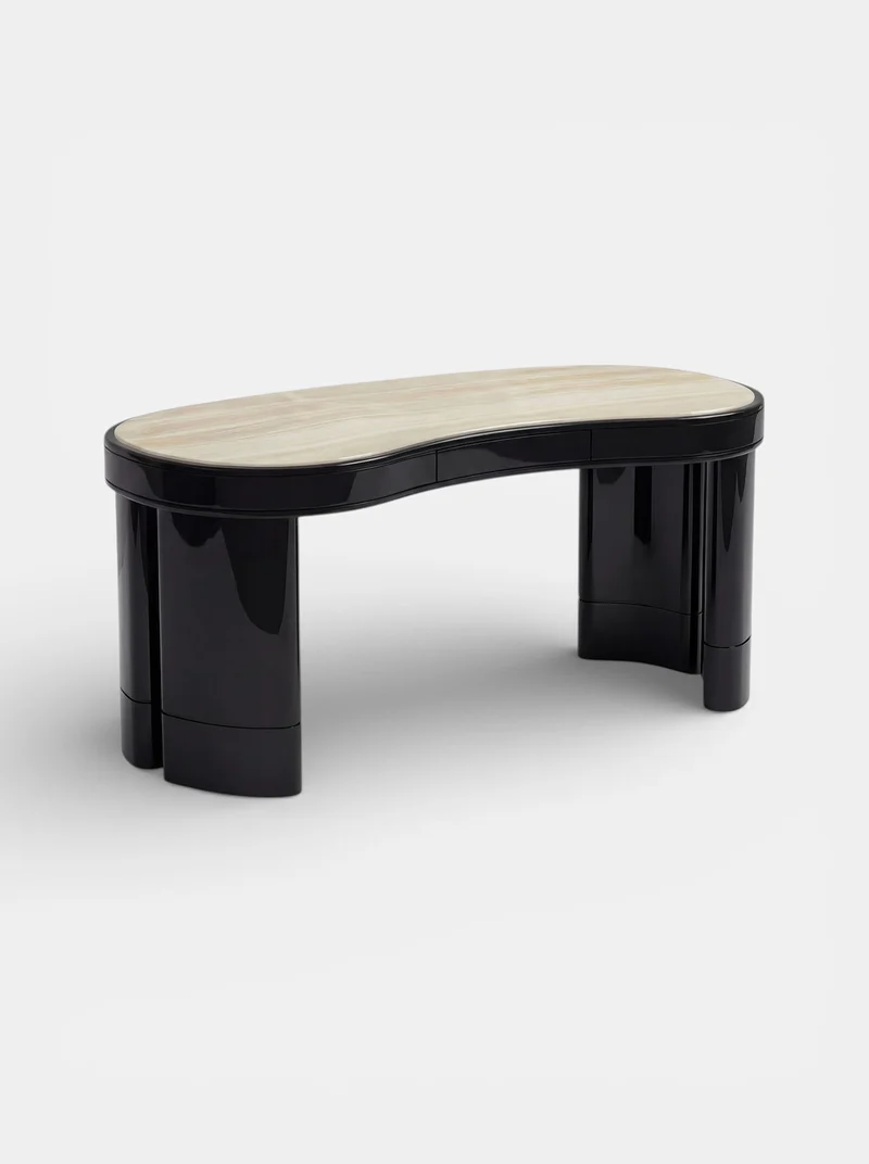 Nicola Black And Ivory Onyx Desk