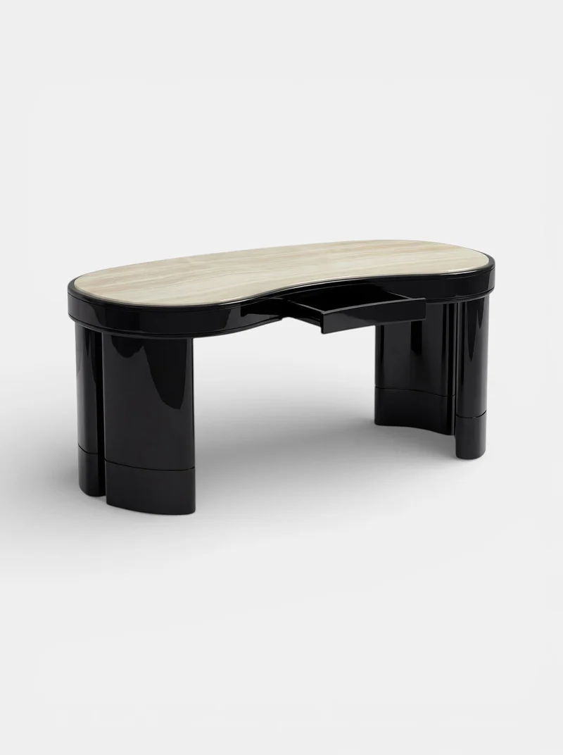Nicola Black And Ivory Onyx Desk
