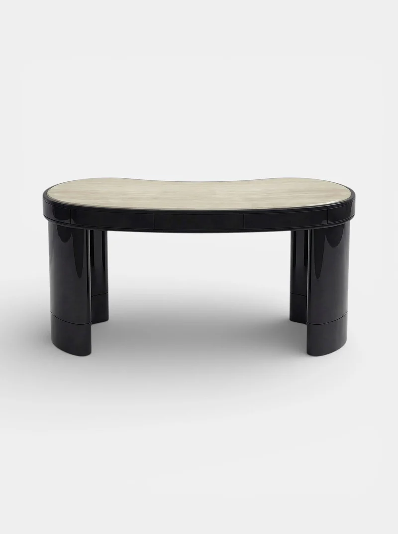 Nicola Black And Ivory Onyx Desk