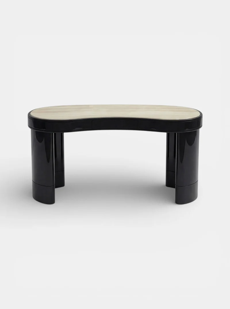 Nicola Black And Ivory Onyx Desk