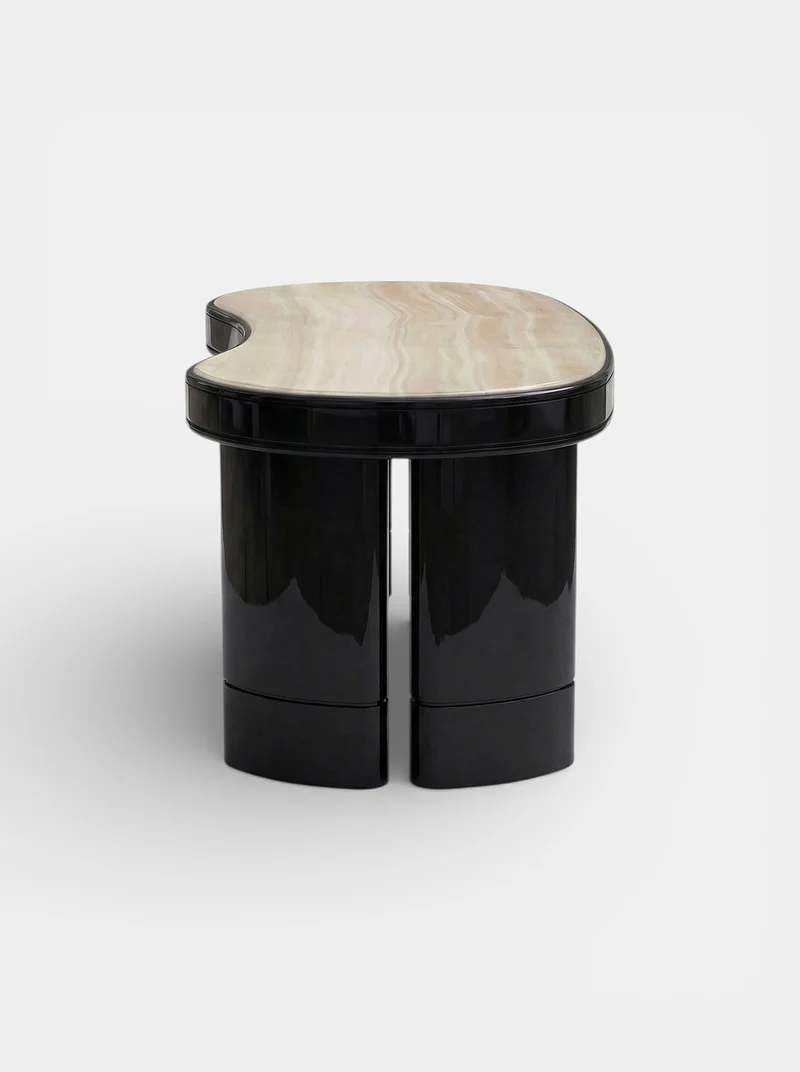 Nicola Black And Ivory Onyx Desk