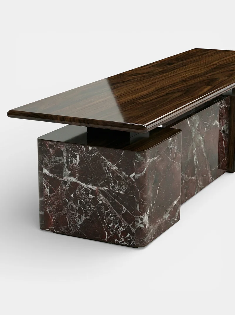 Holly Rosso Levanto And Wood Desk