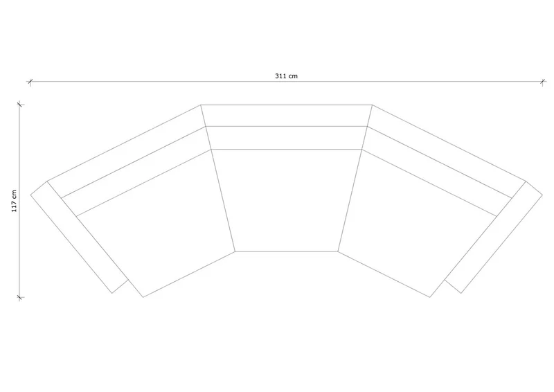 FORSEN Sofa, Three Seater