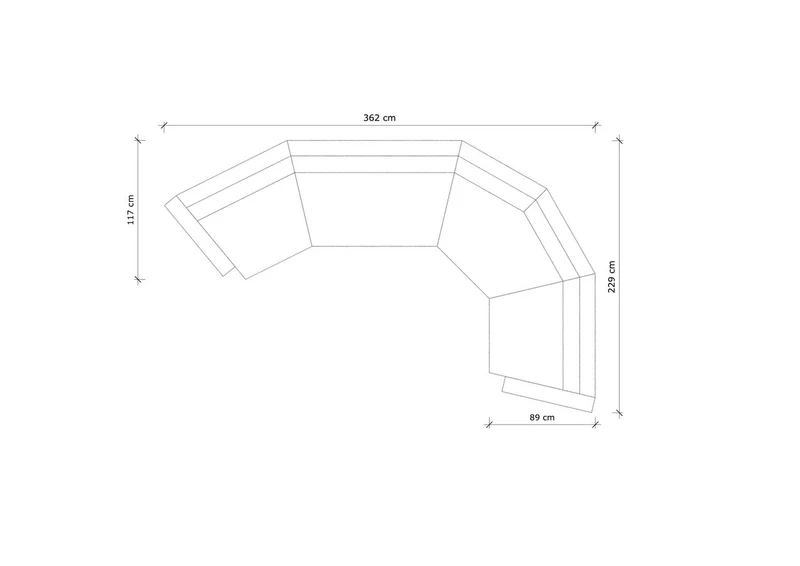 FORSEN Sofa, Corner Five Seater