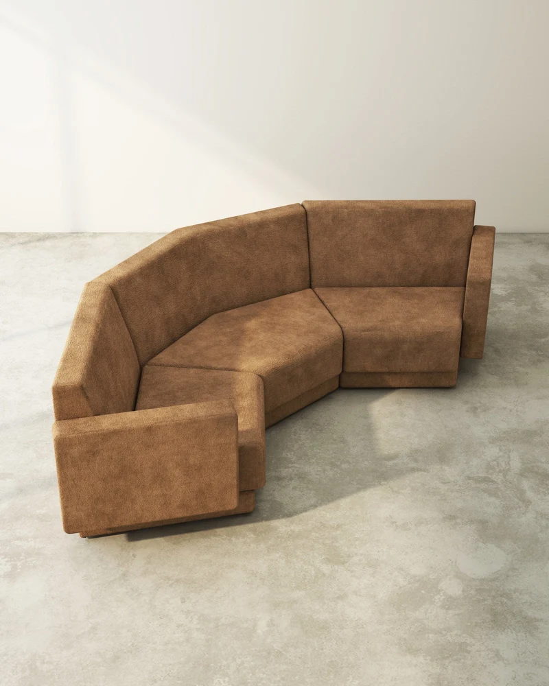 FORSEN Sofa, Angled Three Seater