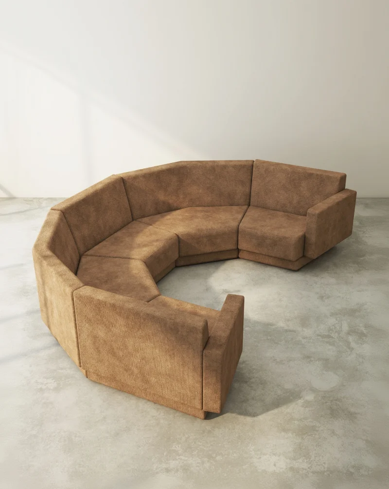 FORSEN Sofa, Arched Five Seater
