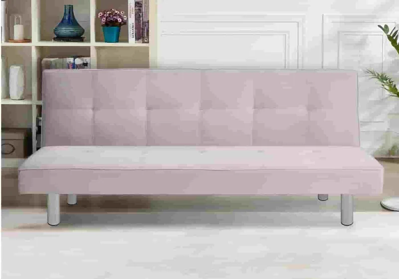 Banc convertible gris chromé - Antha