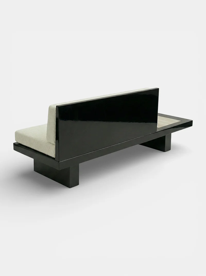 Phoebe Black And Ivory Onyx Bench