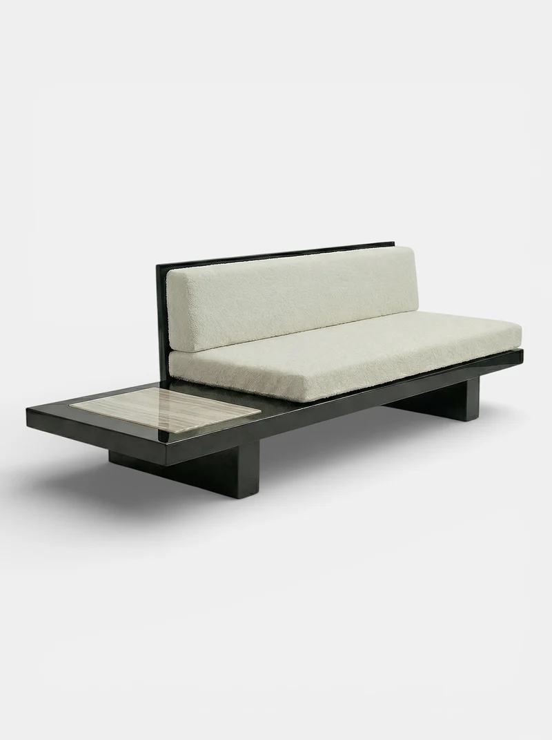 Phoebe Black And Ivory Onyx Bench