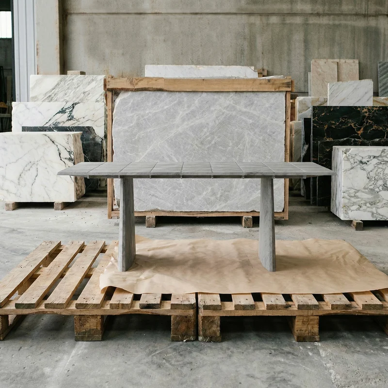 Minimalism Dining Table in Marble - Table FUSO