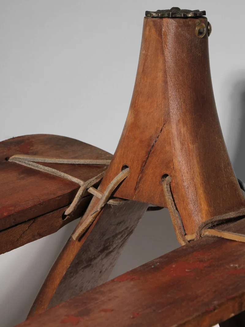 Cowhide Camel Saddle Stool