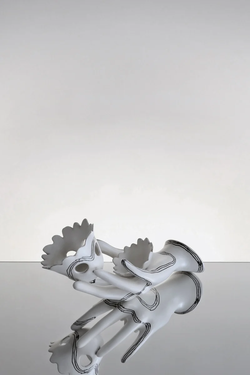 Wall Candle Holders in Ceramic and Glazed Ceramic