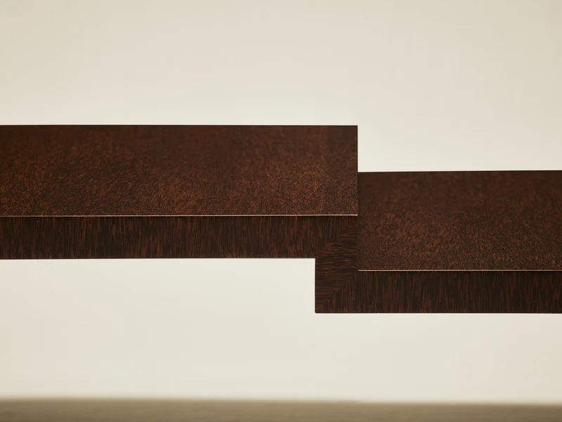 'Continuous' Coffee Table II Handcrafted in Wood Venner