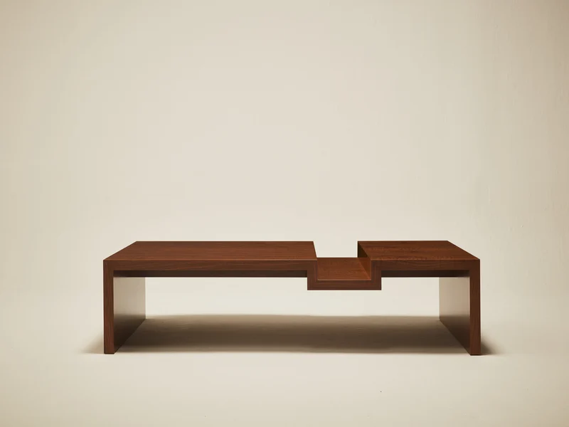 'Continuous' Coffee Table I Handcrafted in Wood Veneer