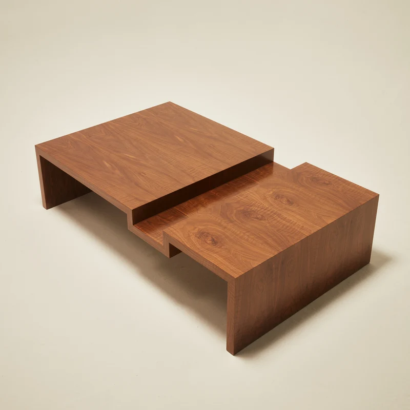 'Continuous' Coffee Table I Handcrafted in Wood Veneer