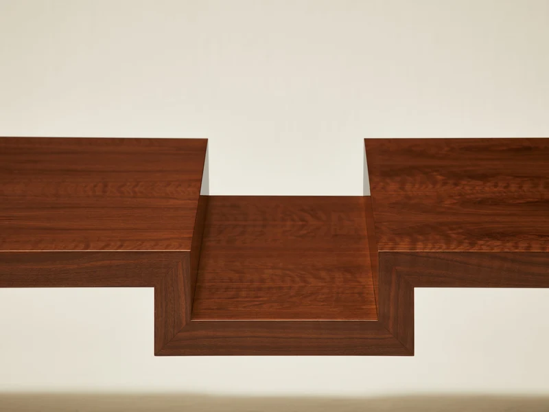 'Continuous' Coffee Table I Handcrafted in Wood Veneer