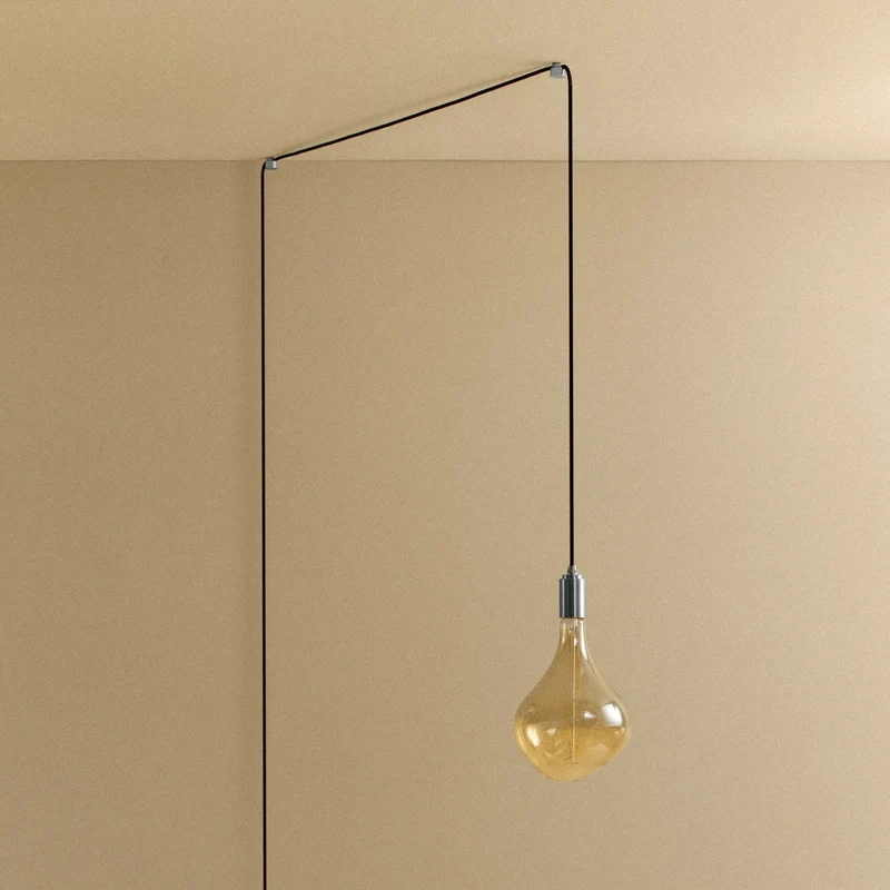 Voronoi II Plug-In Pendant in Stainless Steel