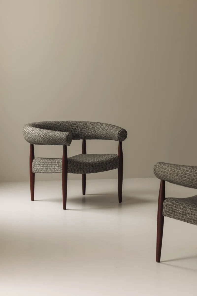 Very rare set of 'Ring Chairs' by Nanna and Jørgen Ditzel, Denmark 1958