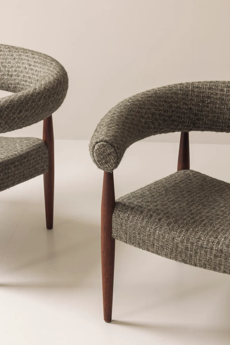 Very rare set of 'Ring Chairs' by Nanna and Jørgen Ditzel, Denmark 1958