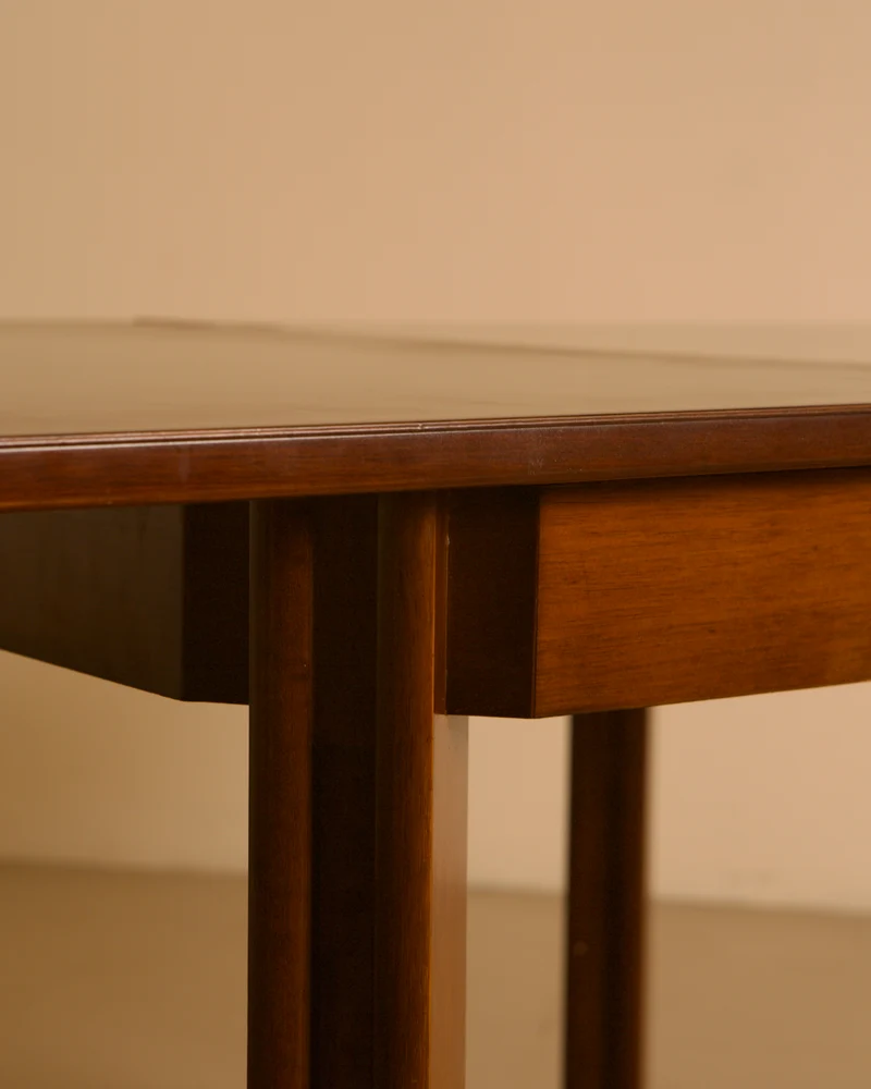 Extendable Solid Walnut Dining Table — Molteni, Italy, c. 1970