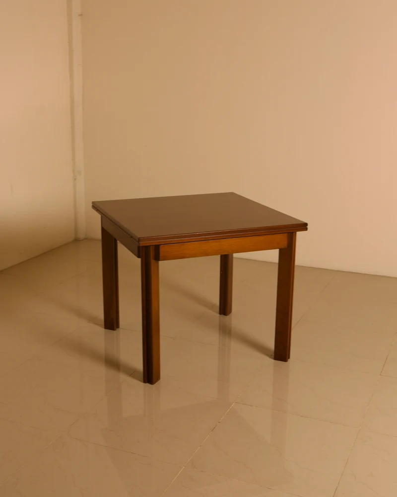 Extendable Solid Walnut Dining Table — Molteni, Italy, c. 1970
