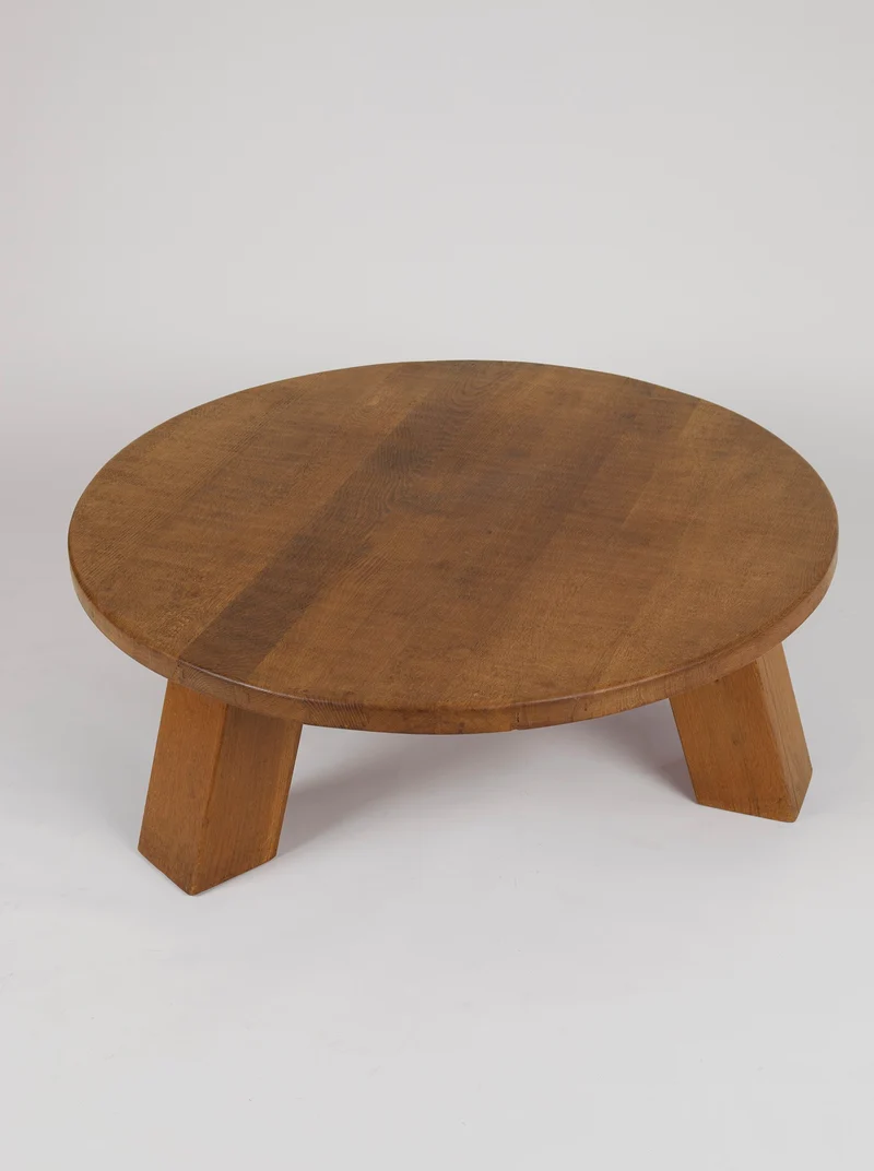 Important Brutalist Tripod Coffee Table, Netherlands c. 1960s
