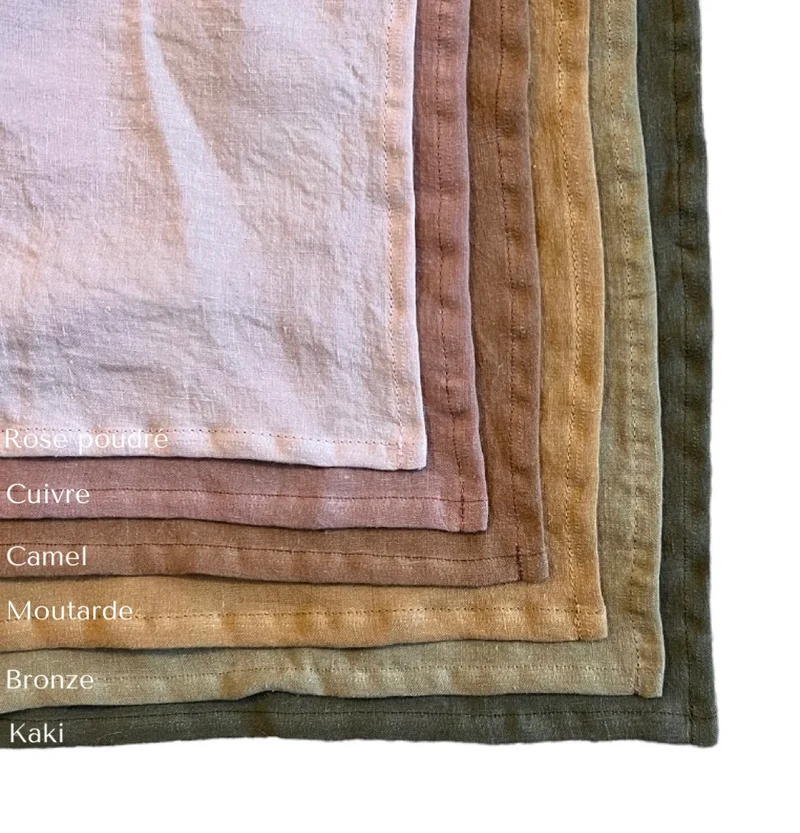 Nappe " à taaable ! " - Rose poudré