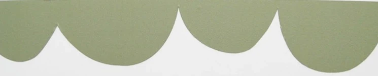 Échantillon - frise "Petit beurre - Vert"