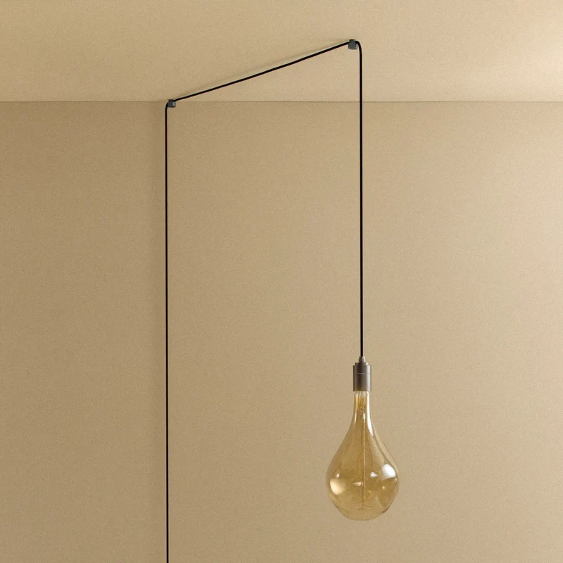Voronoi III Plug-In Pendant in Graphite