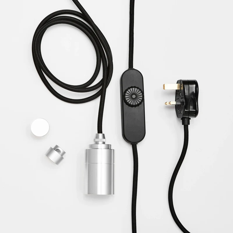 Voronoi III Plug-In Pendant in Stainless Steel