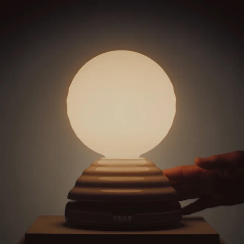 Wake Sleep Light in Pebble White