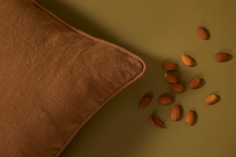 Housse de coussin carré - Camel