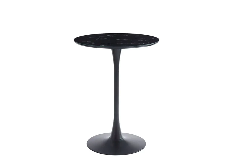Table de bar noire marbre noir - Viola
