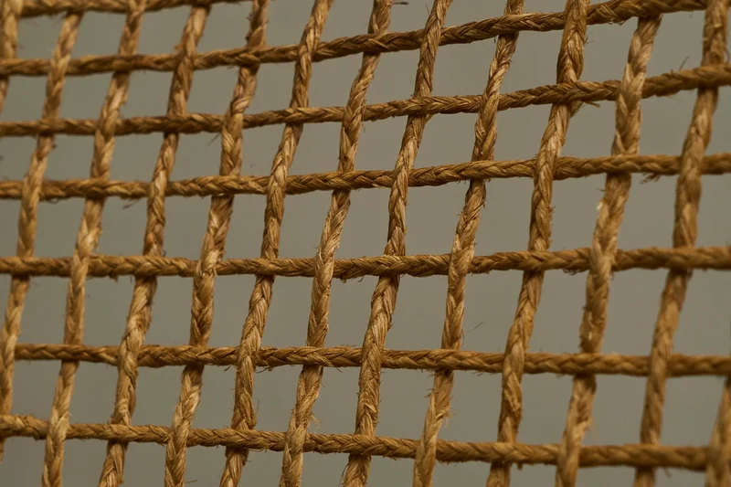 Bas van Pelt Lounge Chair in Solid Wood and Rope, The Netherlands, 1940s
