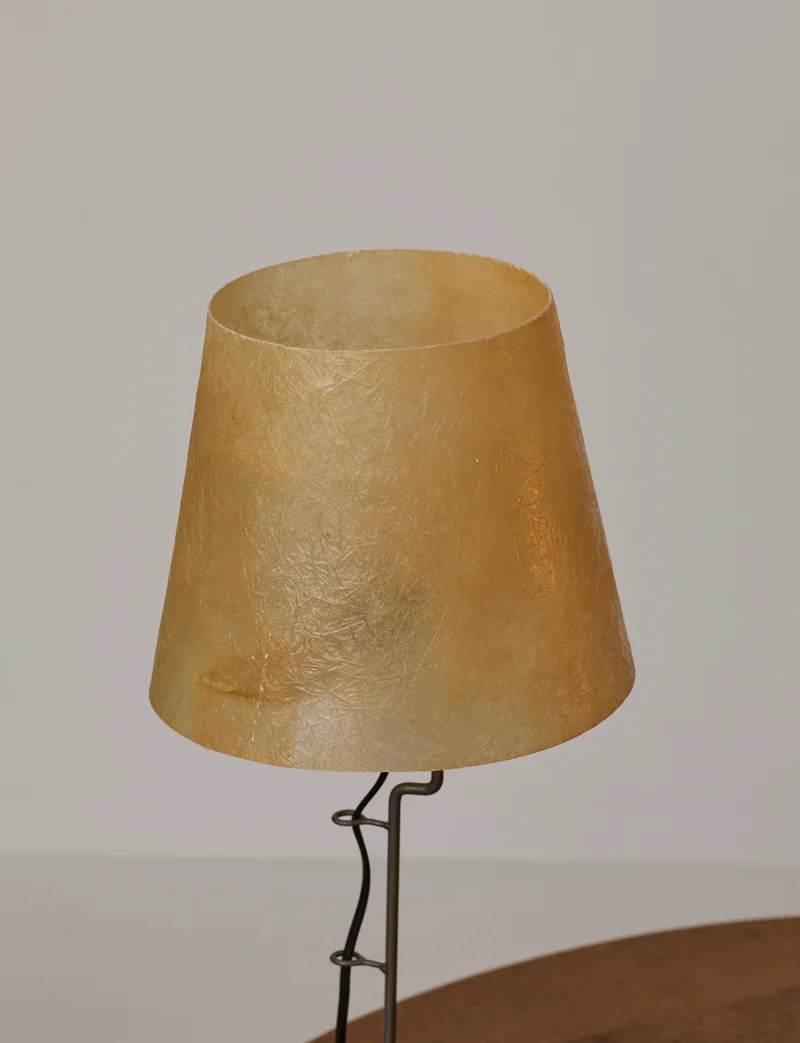 Vintage Mid Century Table Lamps with Sculptural Metal Base, 1970s