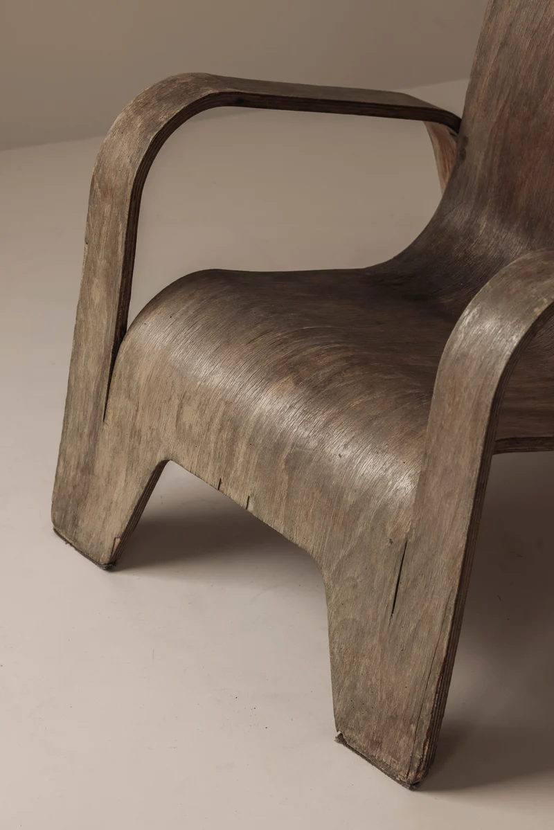Early modernist LaWo1 armchair by Han Pieck for Lawo Ommen, the Netherlands 1946