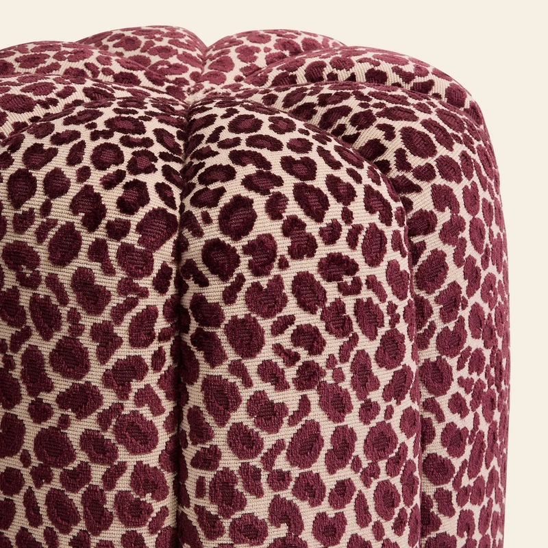 Le Claudel Léopard Burgundy