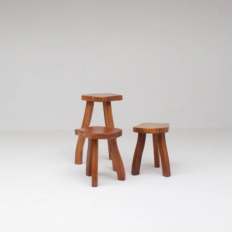 Organic Teak Stool Set