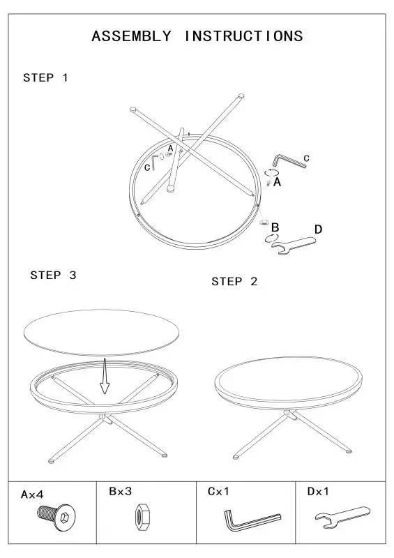 Table basse ronde avec base en rotin – Saint Barth Rotondo