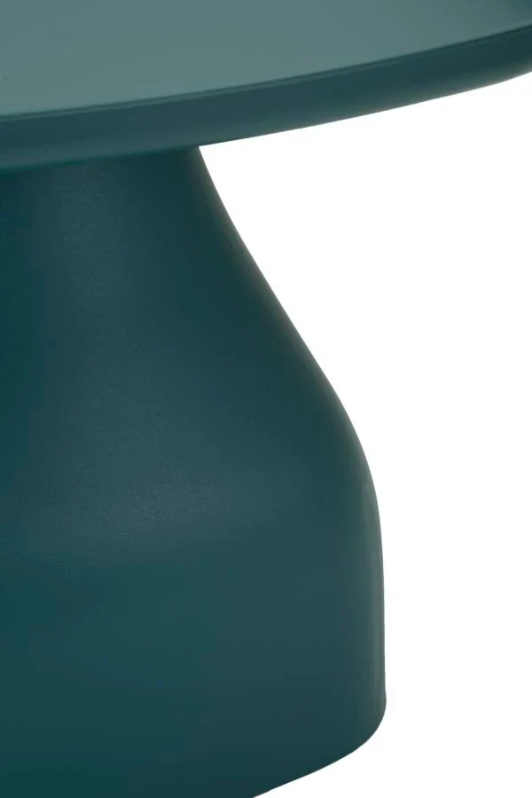Table basse ronde bleue avec piètement sculptural – Gea Contemporary Style