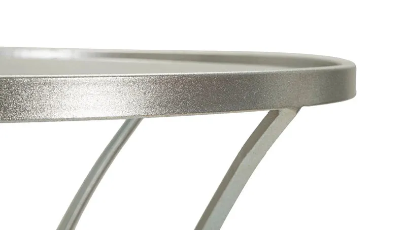 Table basse ronde en verre avec piètement décoratif – Collection Trixy