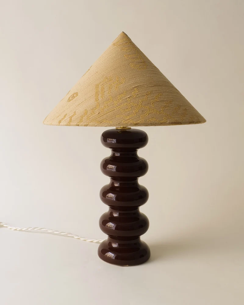Sculptural Ceramic Table Lamp