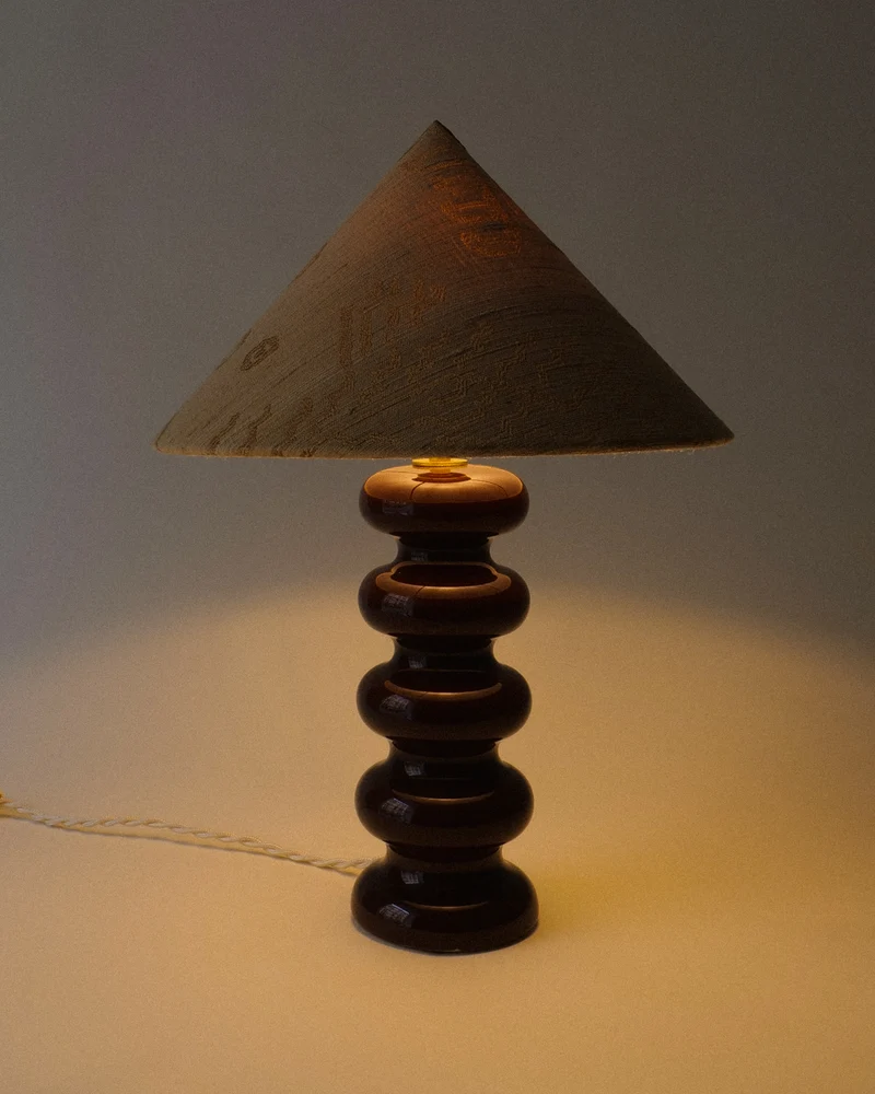 Sculptural Ceramic Table Lamp