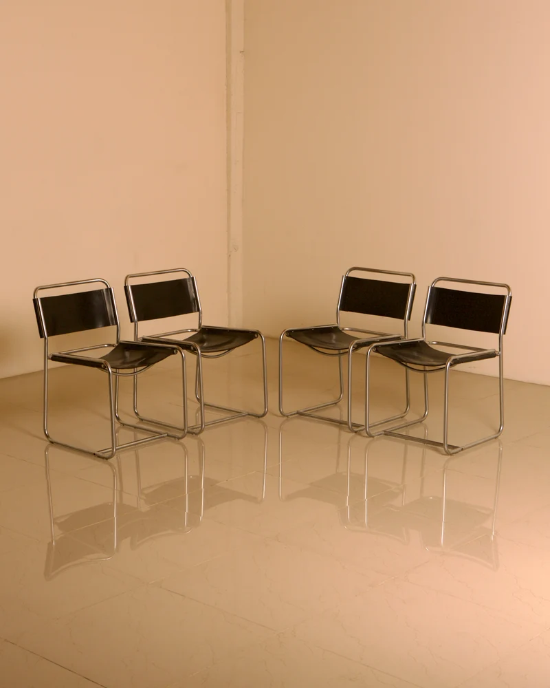 Ensemble de 4 chaises "SE18" par Claire Bataille & Paul Ibens pour Spectrum 60's