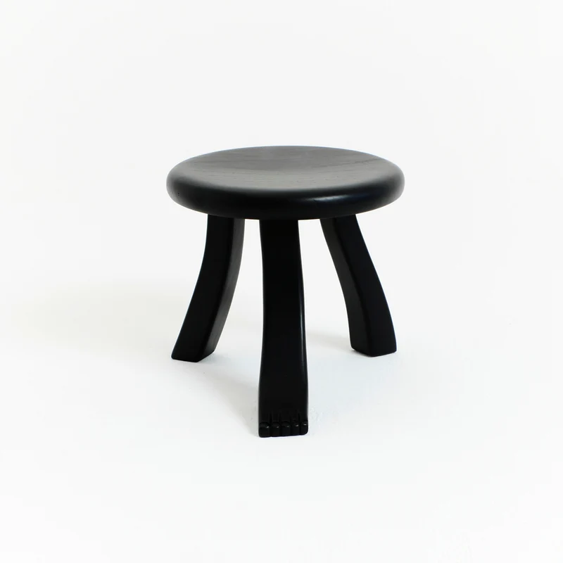 Foot Stool in Black Chestnut